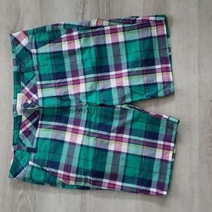 Plaid Bermuda Shorts